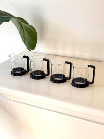4 vintage Bodum “Brazil” glazen design Carsten Jørgensen beschikbaar voor biedingen