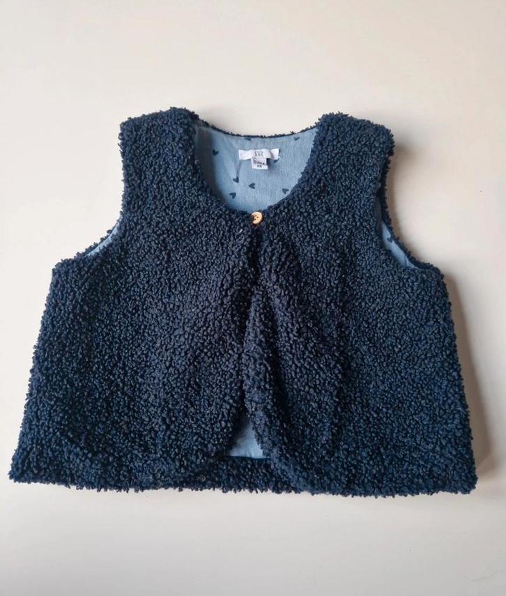 Gilet met wollen buitenkant, Kinderen en Baby's, Babykleding | Maat 86, Nieuw, Ophalen of Verzenden