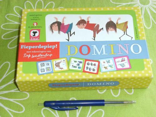 Fiep Westendorp's Fieperdepiep Domino, Hobby en Vrije tijd, Gezelschapsspellen | Overige, Gebruikt, Een of twee spelers, Drie of vier spelers