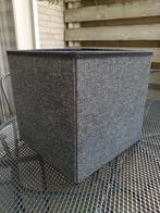 grote grijze stoffen opberg kubus bak mand 35 x 35 cm, Overige materialen, Mand, Vierkant, Nieuw