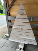 Houten kerstboom met platteuas voor kerstversiering, Diversen, Ophalen, Zo goed als nieuw