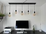 Calex hanglamp plafondplaat 130x10 metaal 5 fittingen E27, Huis en Inrichting, Lampen | Hanglampen, Ophalen of Verzenden, Metaal