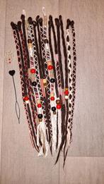 14 SE synthetische dreadlocks bruin rood partial accent set, Sieraden, Tassen en Uiterlijk, Uiterlijk | Haarverzorging, Ophalen of Verzenden