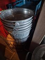 Zinken emmer in goede staat, Ophalen, Gebruikt, Metaal