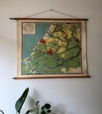 antieke R.Bos schoolkaart Zuid-Holland, Antiek en Kunst, Antiek | Schoolplaten, Ophalen of Verzenden, Aardrijkskunde