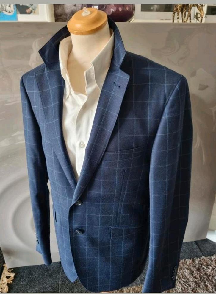 Recall wollen kostuum, maat 50, blauw, uitmuntende conditie., Kleding | Heren, Kostuums en Colberts, Zo goed als nieuw, Maat 48/50 (M)