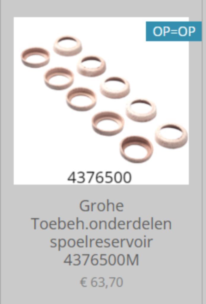 Grohe Toebeh.onderdelen spoelreservoir 4376500M, Doe-het-zelf en Verbouw, Sanitair, Nieuw, Toilet, Ophalen of Verzenden