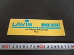sticker Hengelsport LAVIS voor onbezorgd & Avontuurlijk Viss, Ophalen, Zo goed als nieuw