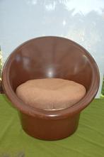 Vintage IKEA Skopa fauteuil Ole Gjerlov Knudsen & Torben Lin, Kunststof, Gebruikt, Bruin, Ophalen of Verzenden