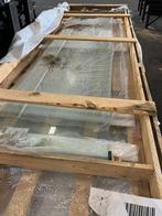 2 glasplaten 9 x 689 x 3000mm incl. rubbers, Doe-het-zelf en Verbouw, Ophalen of Verzenden, Glasplaat, 160 cm of meer