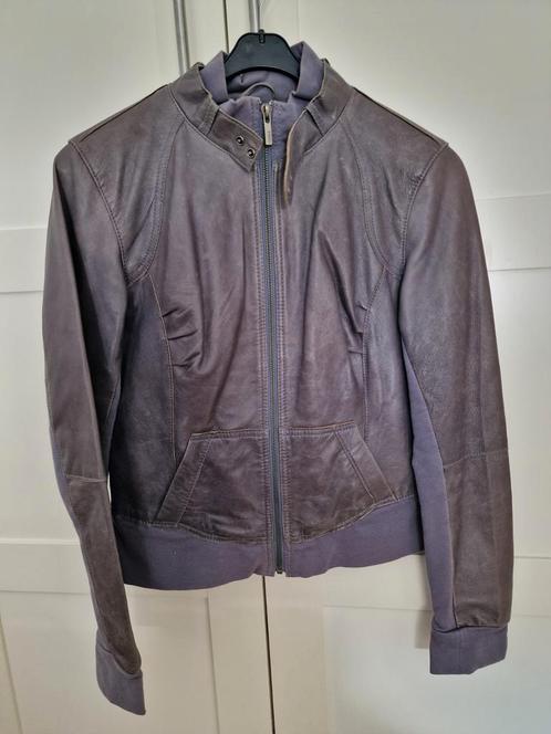 Arma leren jasje maat 38 / M, Kleding | Dames, Jassen | Zomer, Zo goed als nieuw, Maat 38/40 (M), Blauw, Ophalen of Verzenden