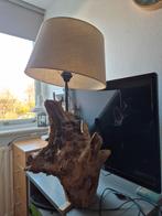 Boomstam Lamp met Kap - DIY Project, Huis en Inrichting, Lampen | Vloerlampen, Ophalen of Verzenden, Minder dan 100 cm
