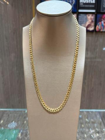18KT Goud - 84.4 Gram - Ketting - CUBAN beschikbaar voor biedingen