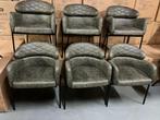 RETRO stoelen 6 stuks GROEN / NIEUW, Ophalen, Overige kleuren, Nieuw, Metaal