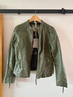 NIEUW: Groen leren jack/jasje maat L, Ophalen of Verzenden, Zo goed als nieuw, Maat 42/44 (L), Groen