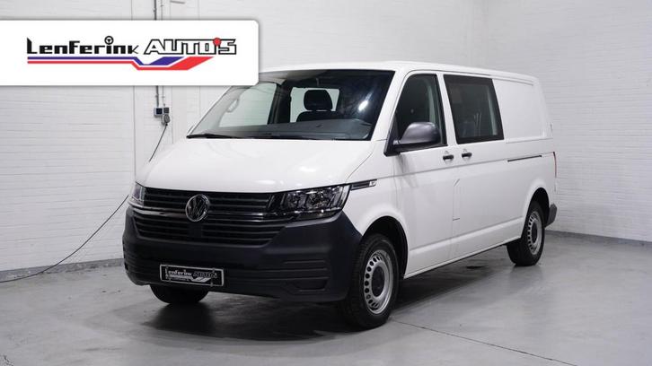 Volkswagen Transporter 2.0 TDI 110 pk L2 Dubbel Cabine 2x Sc, Auto's, Bestelauto's, Bedrijf, Te koop, ABS, Airbags, Airconditioning