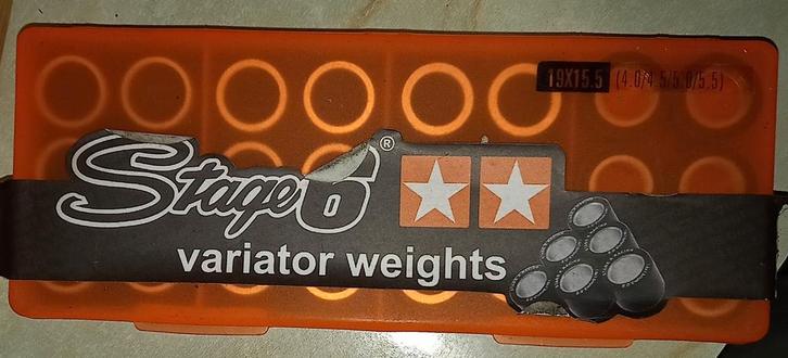 Stage6 Variatorrollen 19x15,5 - 4g tot 5,5g, Fietsen en Brommers, Brommeronderdelen | Scooters, Nieuw, Piaggio, Overige typen