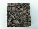 Collectie houten en metalen textiel stempels, Ophalen of Verzenden