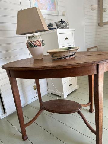 Antiek Art Deco tafeltje Eikenhout beschikbaar voor biedingen