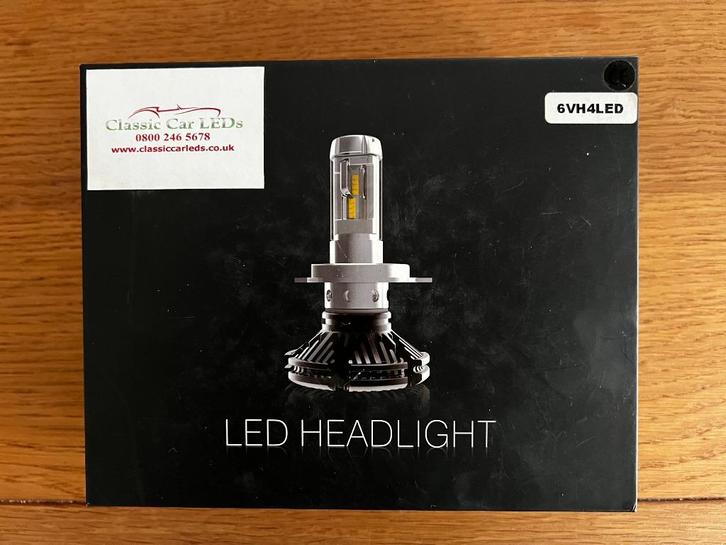 LED koplampen H4 6 Volt warmwit, Auto-onderdelen, Verlichting, Nieuw, Ophalen of Verzenden