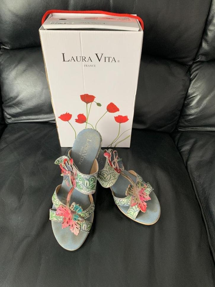 Laura Vita Bettino schoenen maat 39, Kleding | Dames, Schoenen, Zo goed als nieuw, Sandalen of Muiltjes, Overige kleuren, Ophalen of Verzenden