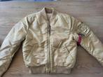 Alpha Bomberjack L, Maat 52/54 (L), Alpha industries, Beige, Nieuw