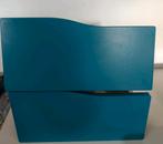 1Kallax ikea lade inzet ladeblok turquoise golf (p-pstk), Huis en Inrichting, Gebruikt, Minder dan 45 cm, Ophalen of Verzenden