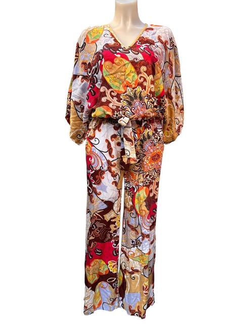Summum Pak Maat 34 Bruin Multikleur Paisley Two Piece, Kleding | Dames, Jumpsuits, Nieuw, Maat 34 (XS) of kleiner, Oranje, Verzenden