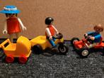 playmobil 2 kindjes, moeder, skelter/driewieler/kinderwagen, Gebruikt, Ophalen of Verzenden, Los playmobil