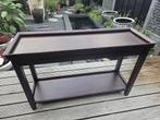 Houten Sidetable met Randafwerking, Ophalen, Gebruikt, 100 tot 150 cm, Overige houtsoorten