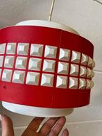 Vintage rood witte space age luster / hanglamp, Ophalen