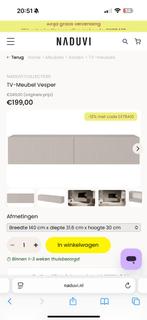 Tv kast NADUVI, Ophalen, 100 tot 150 cm, Zo goed als nieuw, Minder dan 100 cm