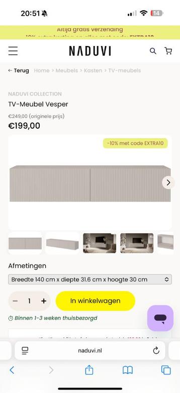 Tv kast NADUVI beschikbaar voor biedingen