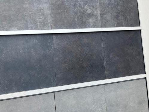 keramiek tegel rest partij 60x60x2 cimenti clay antraciet, Tuin en Terras, Tegels en Klinkers, Nieuw, Terrastegels, Keramiek, 10 m² of meer