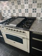 Boretti Gasfornuis 90cm met Bakplaat, Ophalen, Gebruikt, 60 cm of meer, Grill