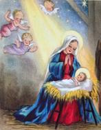 (3) — KERSTSTAL - van: HANNES PETERSEN - schaapje - engeltje, Verzenden, 1920 tot 1940, Ongelopen, Feest(dag)