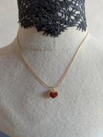 ketting met rood hart - Vintage stijl, Ophalen of Verzenden