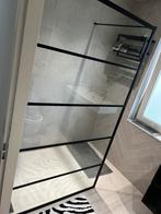 Douche wand zwart, Ophalen, Gebruikt, 100 tot 150 cm, 75 cm of meer