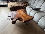 Salontafel boomstam, Huis en Inrichting, Tafels | Salontafels, Rond, Zo goed als nieuw, Minder dan 50 cm, 50 tot 100 cm