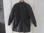 Lederen damesjas, Ophalen, Zwart, Maat 42/44 (L), Merkloos