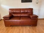 Lederen 2-persoonsbank, Huis en Inrichting, Gebruikt, 150 tot 200 cm, Tweepersoons, Ophalen of Verzenden