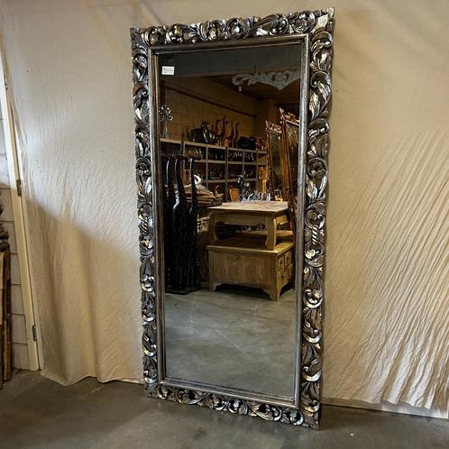Barok Spiegel -houten lijst - Zilver- 200 x 100 cm-TTM Wonen, Antiek en Kunst, Antiek | Spiegels, 100 tot 150 cm, 200 cm of meer