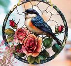 Raamhanger Vogel met Rozen, Tuin en Terras, Tuinwanddecoratie, Ophalen of Verzenden, Nieuw