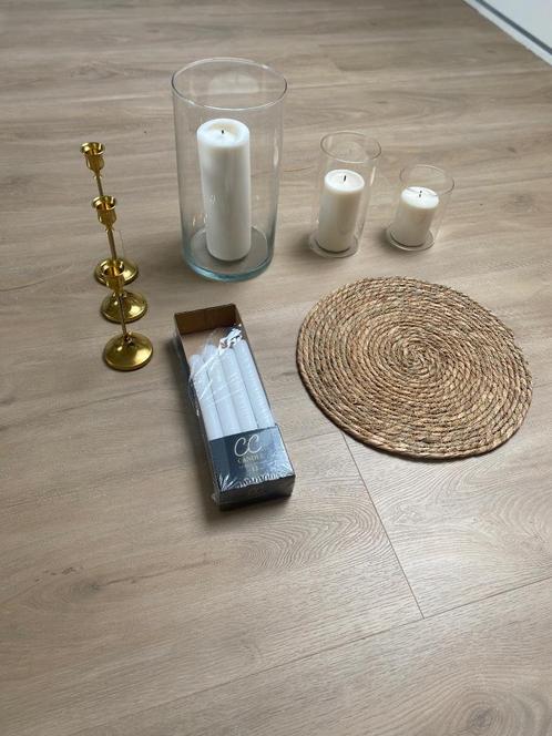 Bruiloft decoratie set, Huis en Inrichting, Woonaccessoires | Kandelaars en Kaarsen, Zo goed als nieuw, Minder dan 25 cm, Ophalen