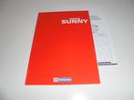 brochure Nissan Sunny  1990, Boeken, Auto's | Folders en Tijdschriften, Ophalen of Verzenden, Zo goed als nieuw, Overige merken