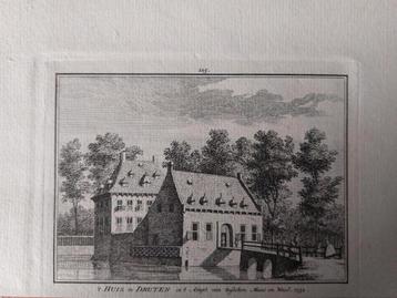 225 / 't Huis te Druten Ampt tusschen Maas en Waal Gravure beschikbaar voor biedingen