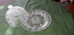 Vintage ronde glazen kaasstolp - blank glas, Antiek en Kunst, Ophalen of Verzenden