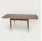 Fifties Rockabilly in hoogte verstelbare eettafel, Huis en Inrichting, Tafels | Eettafels, Ophalen, 100 tot 150 cm, 50 tot 100 cm