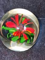 Murano Presse-papier Rode Bloem, Ophalen of Verzenden