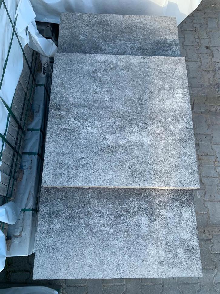 Terrastegel Piastrella 60x60 Grigio Nero geïmpreg. - J&W 3, Tuin en Terras, Tegels en Klinkers, Nieuw, Terrastegels, Beton, Ophalen